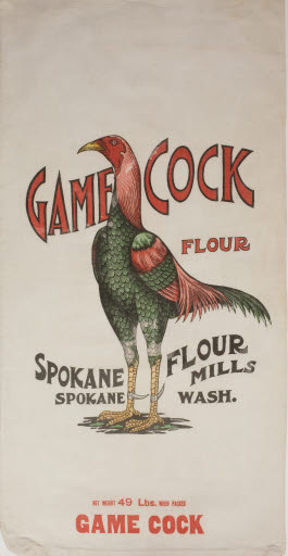 Game Cock Flour, Spokane Flour Mills - Sack, Flour
