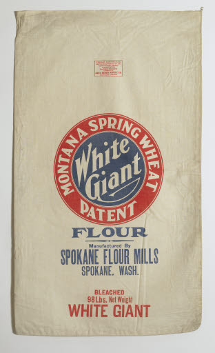 Montana Spring Wheat Patent Flour Sack (Spokane Flour Mills) - Sack, Flour