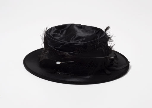 Christine Owes' Black Hat - Hat; Hatpin