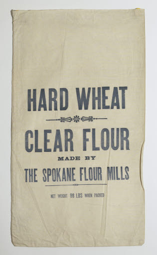 Hard Wheat Clear Flour Sack (Spokane Flour Mills) - Sack, Flour