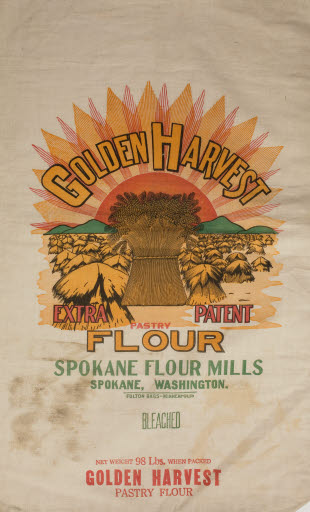 Golden Harvest Flour Sack (Spokane Flour Mills) - Sack, Flour