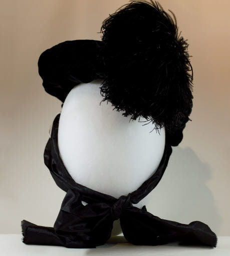 Black Velvet Bonnet - Bonnet