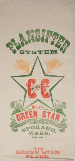 Plansifter System, C & C Mills, Green Star Flour Sack - Sack, Flour