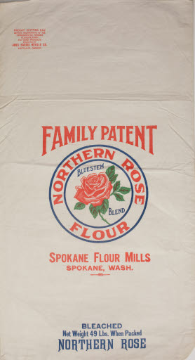 Family Patent Northern Rose Flour Sack (Spokane Flour Mills) - Sack, Flour