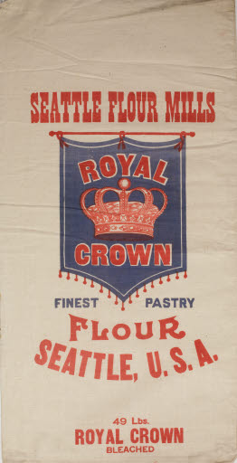 Royal Crown Finest Pastry Flour Sack Seattle Flour Mills) - Sack, Flour