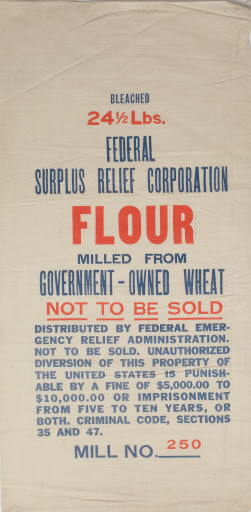 Federal Surplus Relief Corporation Flour Sack