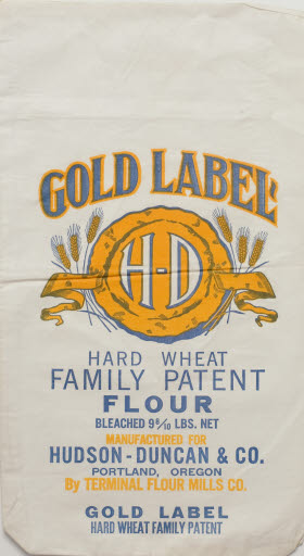 Gold Label Flour Sack, Terminal Flour Mills - Sack, Flour