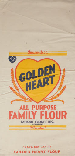 Golden Heart All Purpose Family Flour Sack (Famous Flours Inc) - Sack, Flour