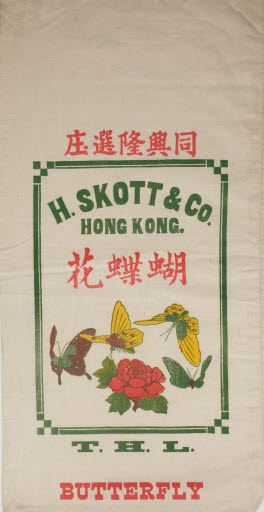 H. Skott and Co. Butterfly Flour Sack - Sack, Flour