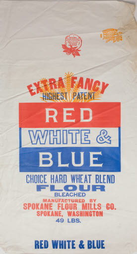 Extra Fancy, Highest Patent, Red, White and Blue, Flour Sack (Spokane Flour Mills) - Sack, Flour