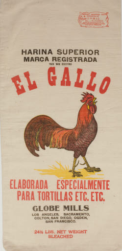 El Gallo Flour Sack (Globe Mills) - Sack, Flour