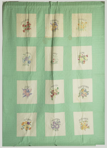 Floral Calendar Quilt - Quilt