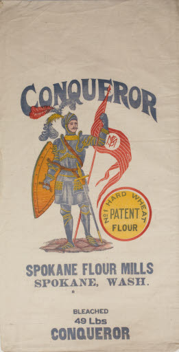 Conqueror No. 1 Hard Wheat Patent Flour Sack (Spokane Flour Mills) - Sack, Flour
