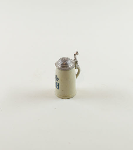 Miniature German Lidded Beer Stein - Accessory, Doll