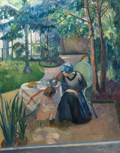 Scene du Jardin - Painting