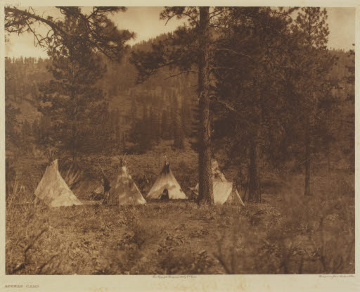 Spokan Camp (sic) (plate 243; portfolio 7) - Photogravure