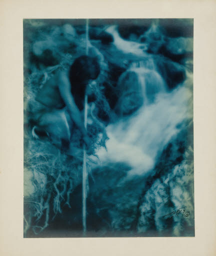 Hoopa Tribe North California 1922 - Photograph; Cyanotype