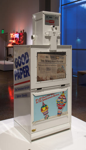 Spokesman-Review and Spokane Daily Chronicle Newspaper Vending Machine - Machine, Vending