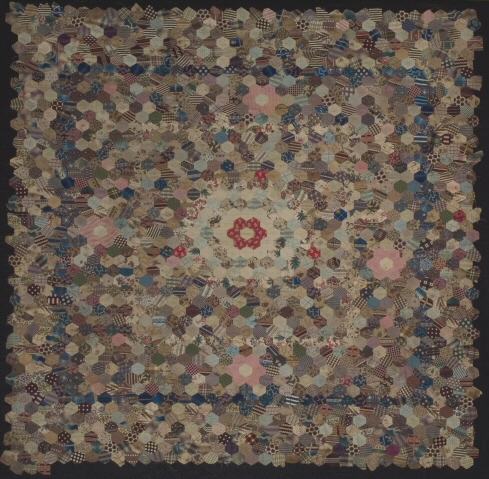 Quilt Top, Hexagonal Mosaic - Quilt