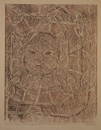 Mark Tobey's Eskimo Mask - Print