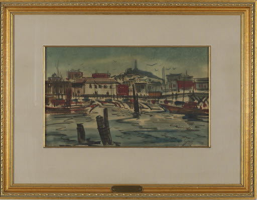Harbor Scene - Painting