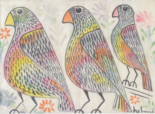 "Three Birds" - Painting