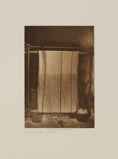 Goat Hair Blanket - Cowichan (plate facing page 72, volume 9) - Photogravure; Page