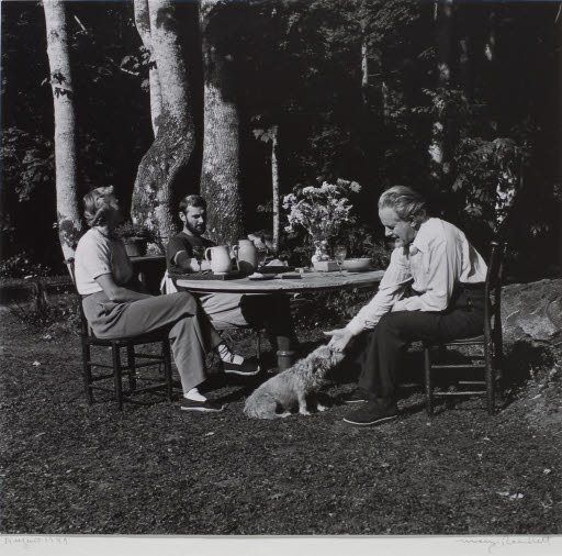 Mark Tobey with Marian Willard, Morris Graves, and the dog Edith Graves - Photograph