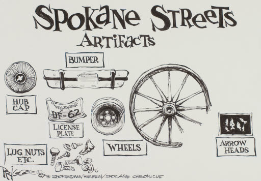 Spokane Streets Artifacts - Cartoon