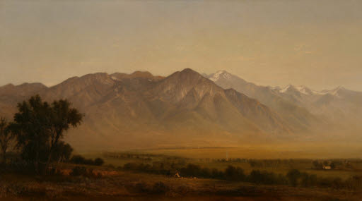 Indian Camp at the Base of the Wasatch | also known as: Mission Valley, Montana - Painting