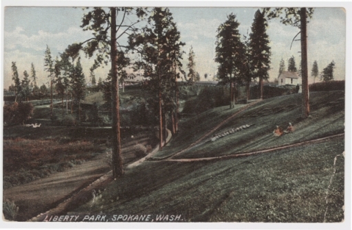 "Liberty Park, Spokane, Wash." - Postcard