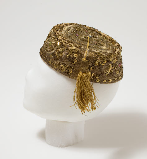 Pillbox-style Egyptian Hat - Hat, Pillbox