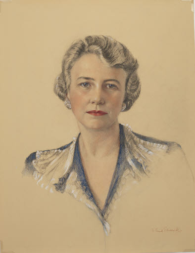 Drawing of Helen Campbell Powell - Portrait
