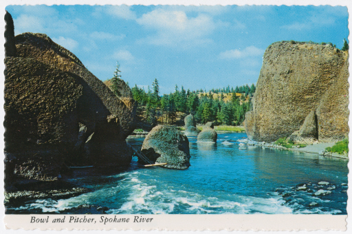 Bowl and Pitcher, Riverside State Park - Postcard