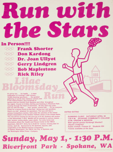 Run With the Stars, 1977 Lilac Bloomsday Poster - Poster