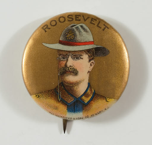 Theodore Roosevelt Campaign Button - Button, Political