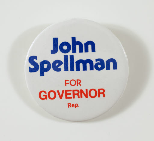 John Spellman for Governor Campaign Button - Button, Political