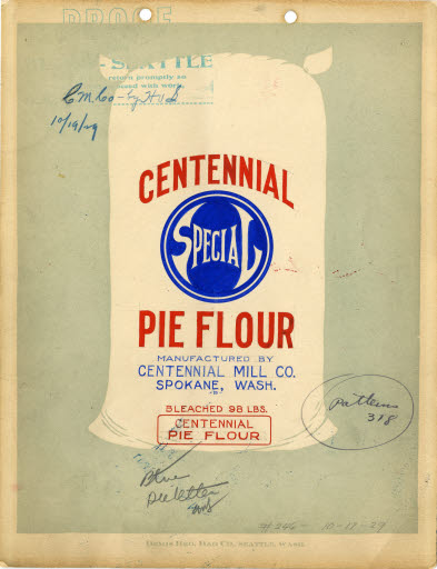 Centennial Mills Flour Sack Artists Proofs - Proof, Printing