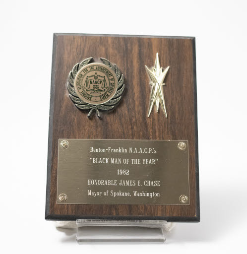 Plaque, Mayor James Chase, NAACP "Black Man of the Year" - Plaque, Award