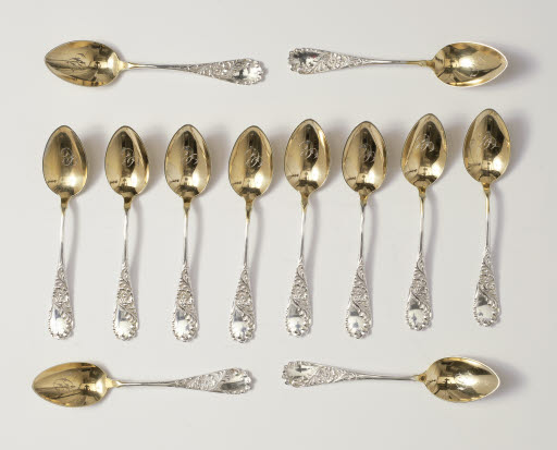 Blossom and Fern Demitasse Spoons - Spoon, Demitasse