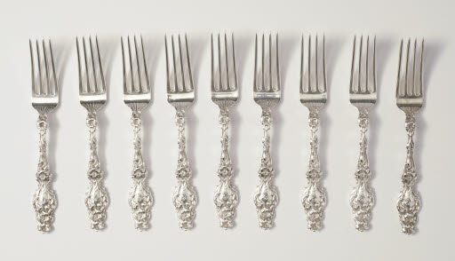 Lily Pattern Luncheon Forks - Fork, Eating; Fork, Luncheon
