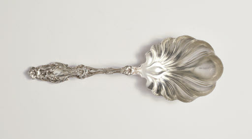 Lily Pattern Serving Spoon - Spoon, Serving