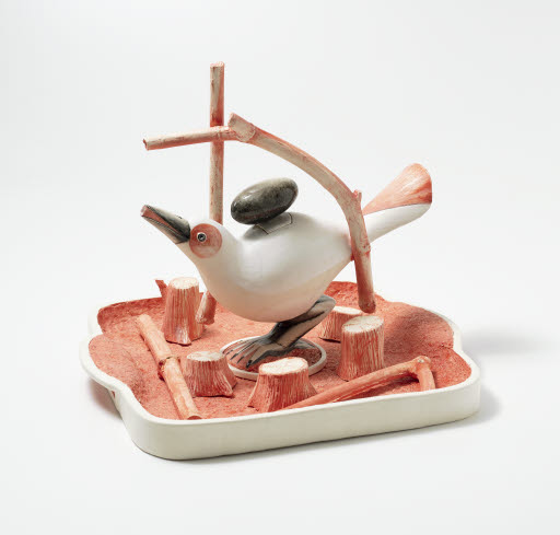 "Snow Bird" Sake Set - Sculpture