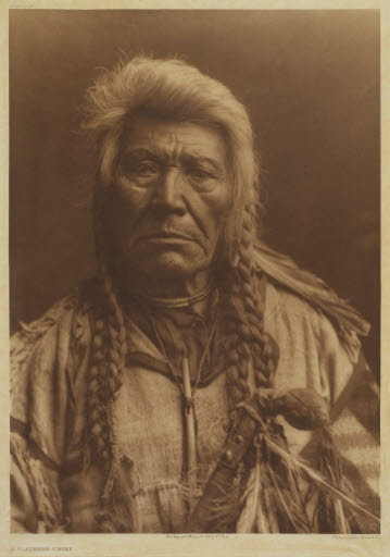 A Flathead Chief (plate 229; portfolio 7) - Photogravure