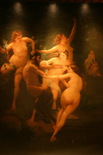 Nymphs and Satyr - Painting