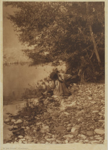 By the River-Flathead (plate 236; portfolio 7) - Photogravure