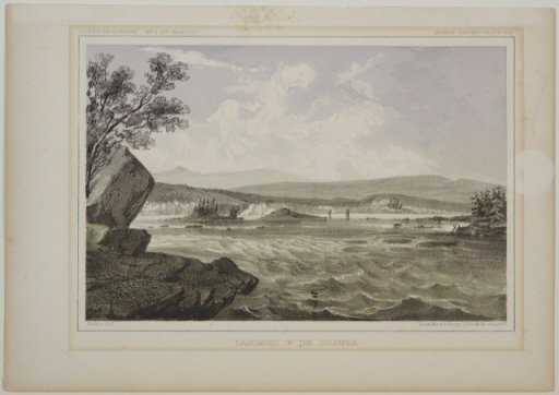 Cascades of the Columbia - Print; Lithograph