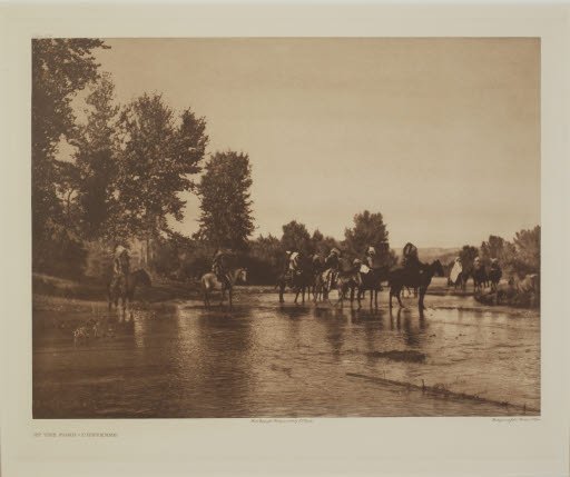 At the Ford- Cheyenne (plate 214; portfolio 6) - Photogravure