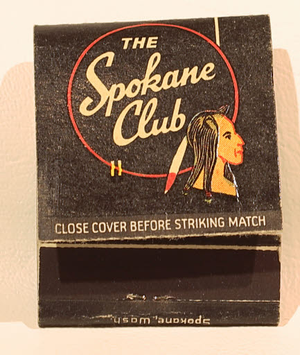 Spokane Club Matchbook - Matchbook
