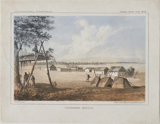 Chemakane Mission - Lithograph